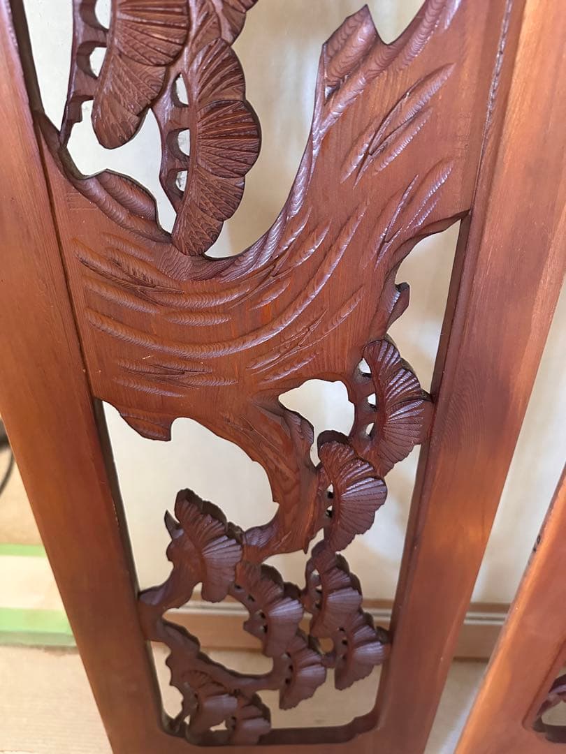 欄間　らんま　昭和　レトロ　2枚セット　レア　希少　松　木