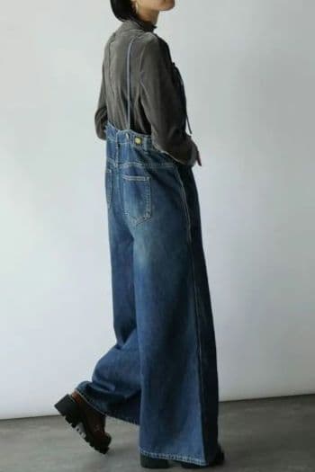 新品未使用　RADIATE 　アシメフロントデニムオーバーオール