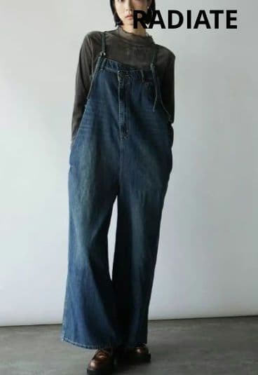 新品未使用　RADIATE 　アシメフロントデニムオーバーオール