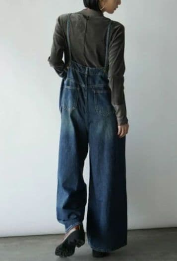 新品未使用　RADIATE 　アシメフロントデニムオーバーオール