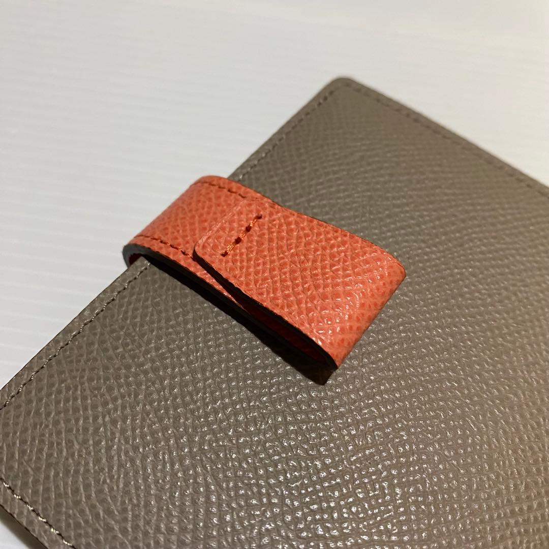 【未使用】Atelier nuu noble 折財布　グレージュ×ピンク