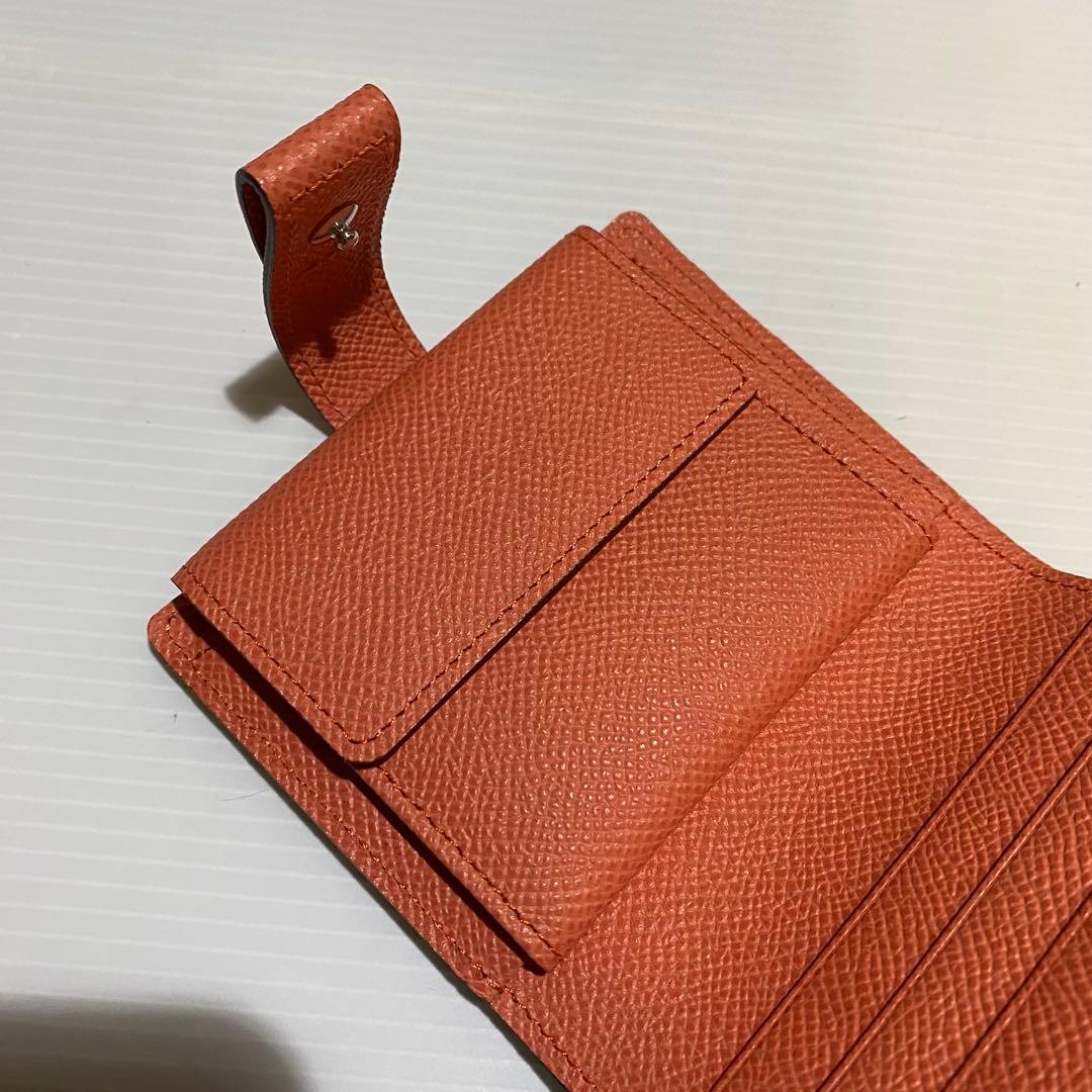 【未使用】Atelier nuu noble 折財布　グレージュ×ピンク