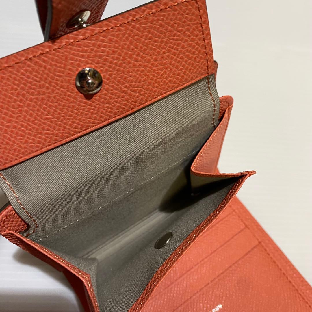 【未使用】Atelier nuu noble 折財布　グレージュ×ピンク