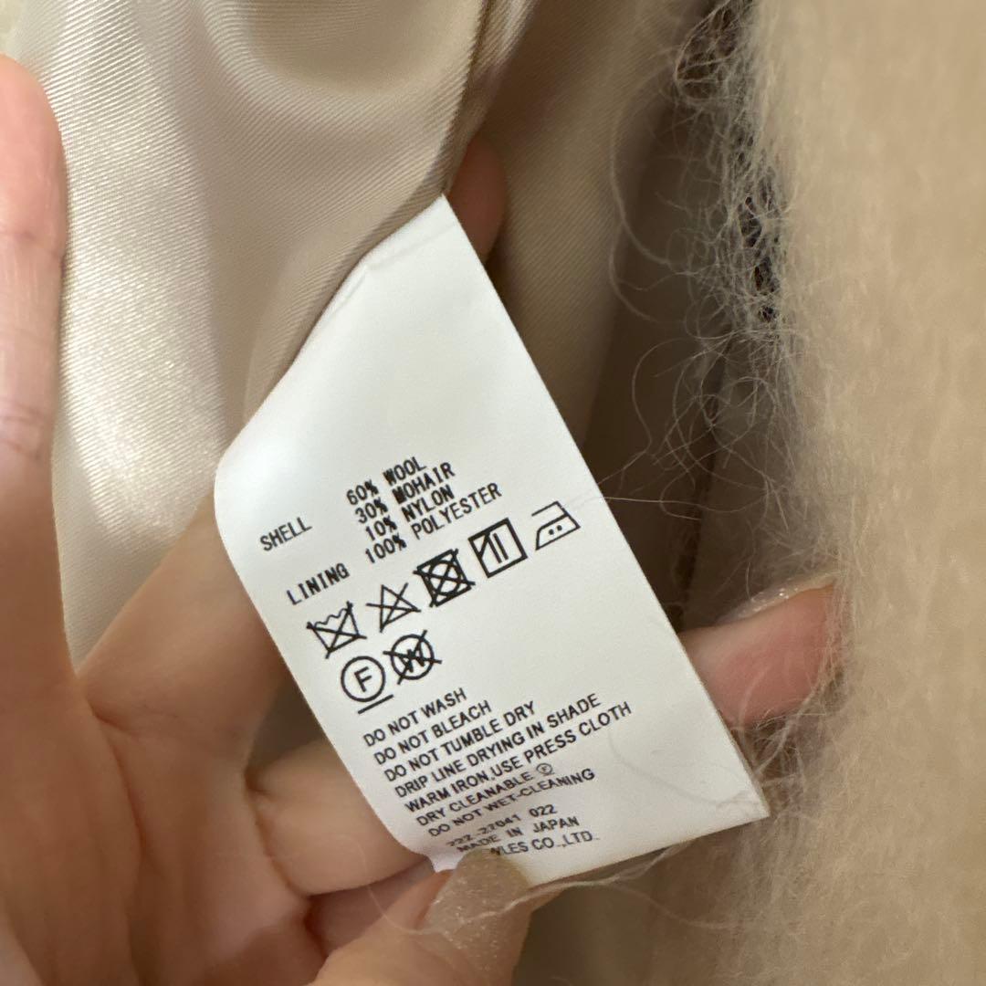 q*y様 新品未使用 HYKE 大人気シャギーモヘア ジャコート size1