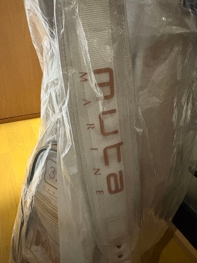 muta マリン キャディバッグ MARINE ゴルフバッグ　クリア　ベージュ