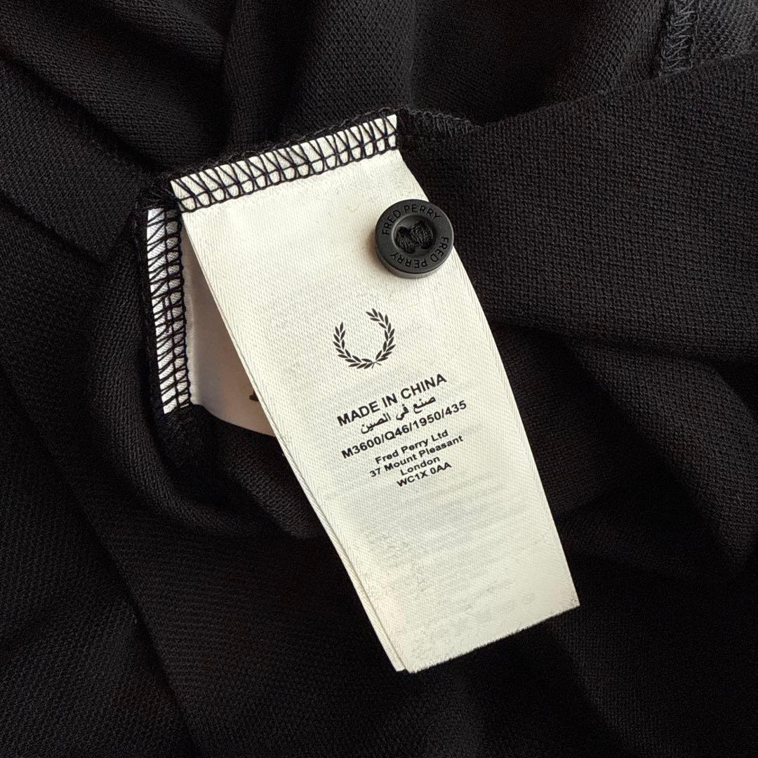 【新品未使用】FRED PERRY ブラックポロシャツ M