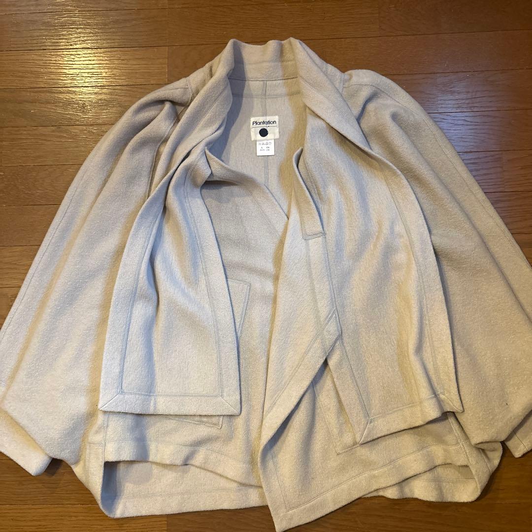 Plantation イッセイミヤケ期 ライトグレー ケープコート