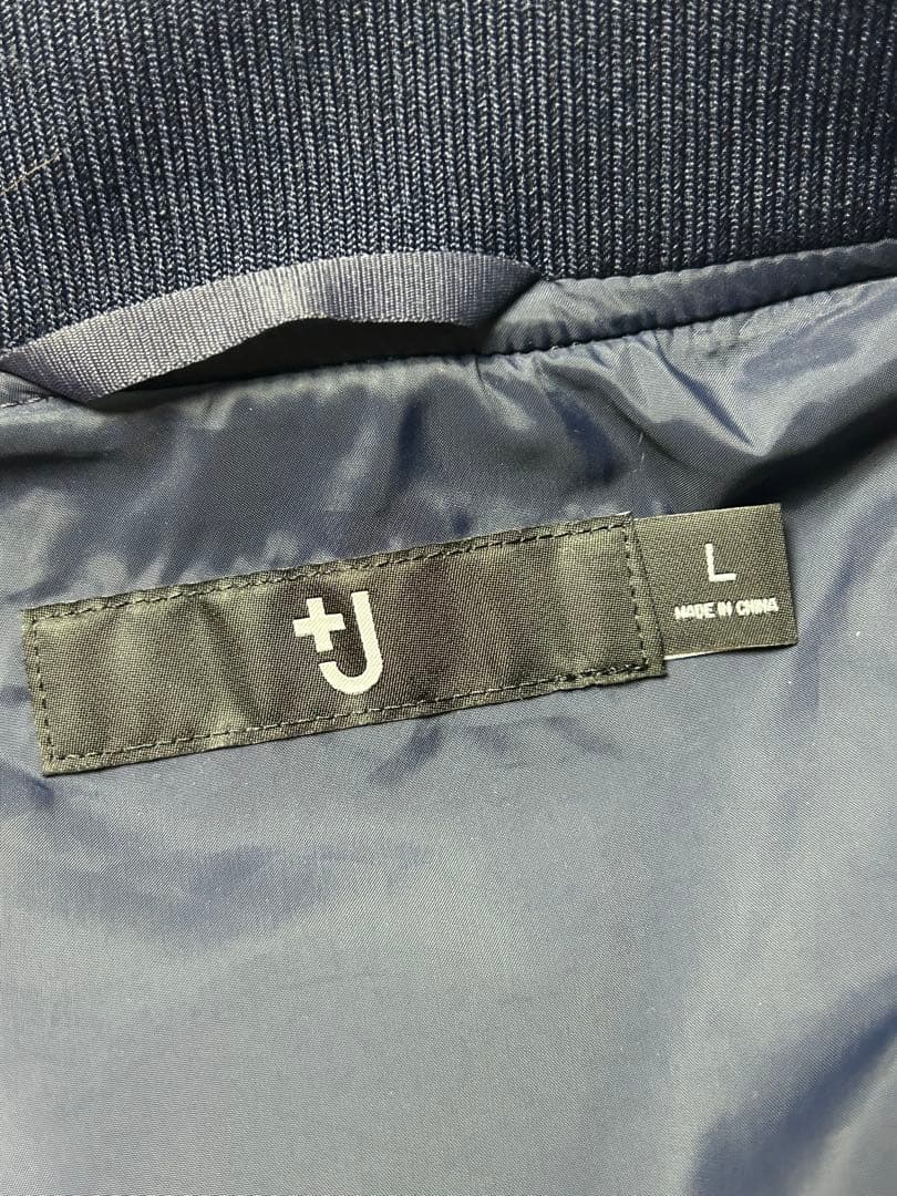 ユニクロ　+J ジルサンダー　オーバーサイズブルゾン　L ネイビー　MA-1