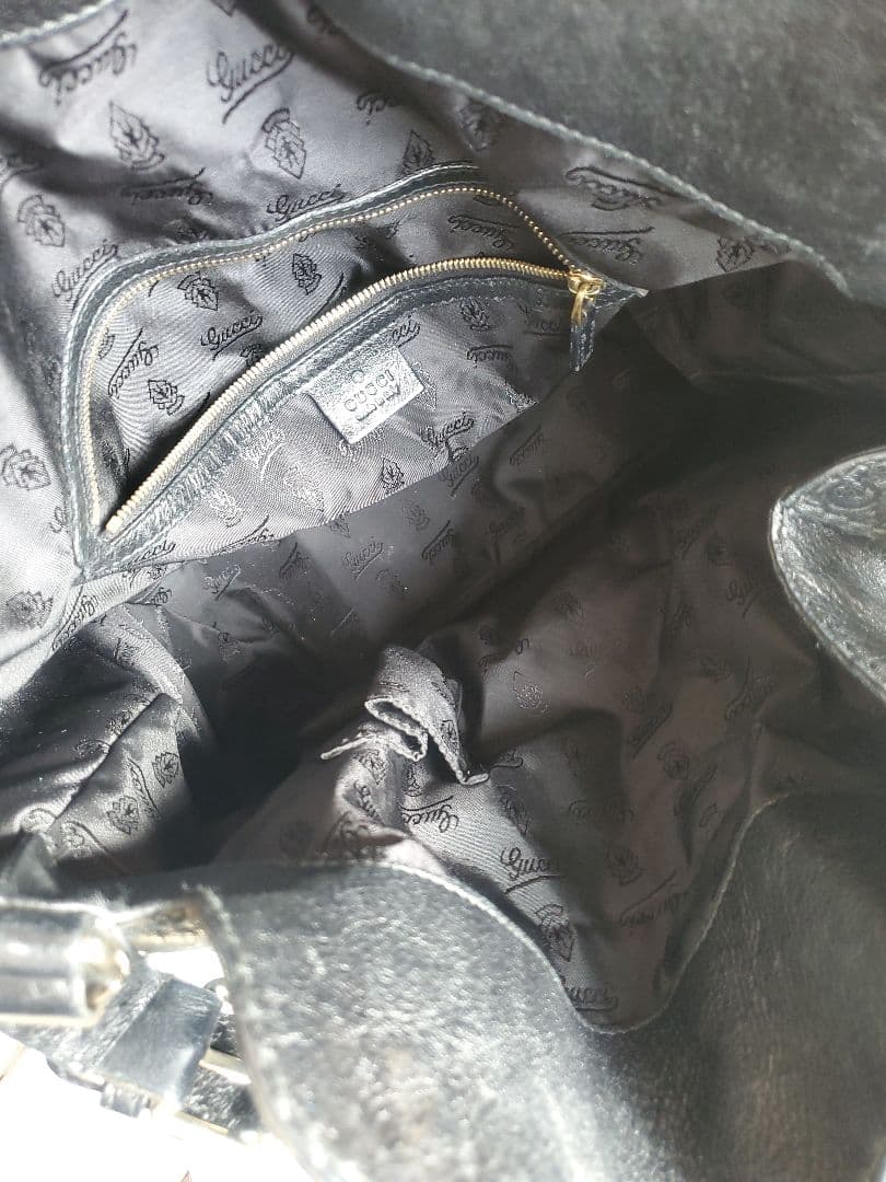 ☆GUCCI☆ブラックレザー.ワンショルダーバッグ☆