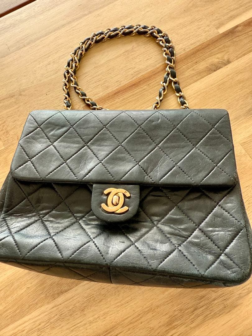 CHANEL マトラッセ チェーンショルダー ラムスキン ヴィンテージシャネル
