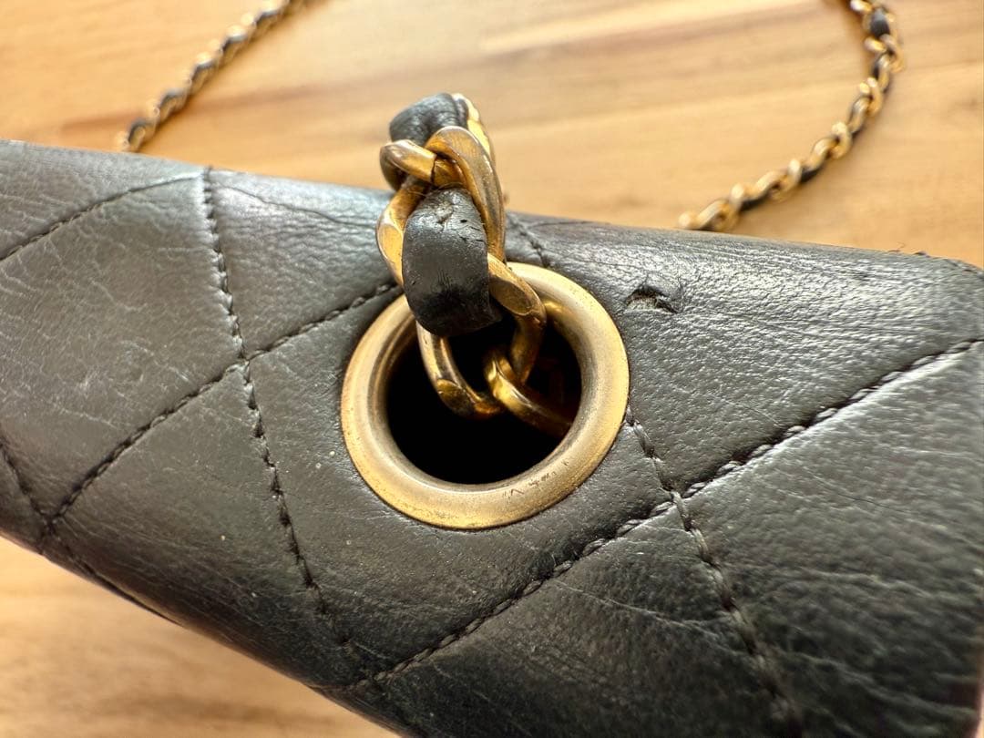 CHANEL マトラッセ チェーンショルダー ラムスキン ヴィンテージシャネル