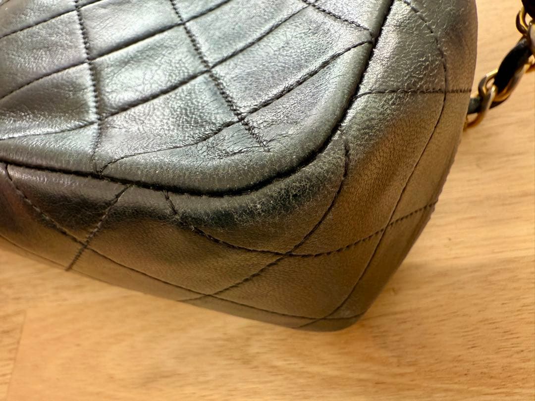 CHANEL マトラッセ チェーンショルダー ラムスキン ヴィンテージシャネル