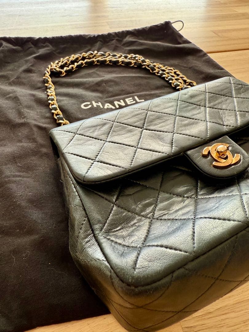 CHANEL マトラッセ チェーンショルダー ラムスキン ヴィンテージシャネル