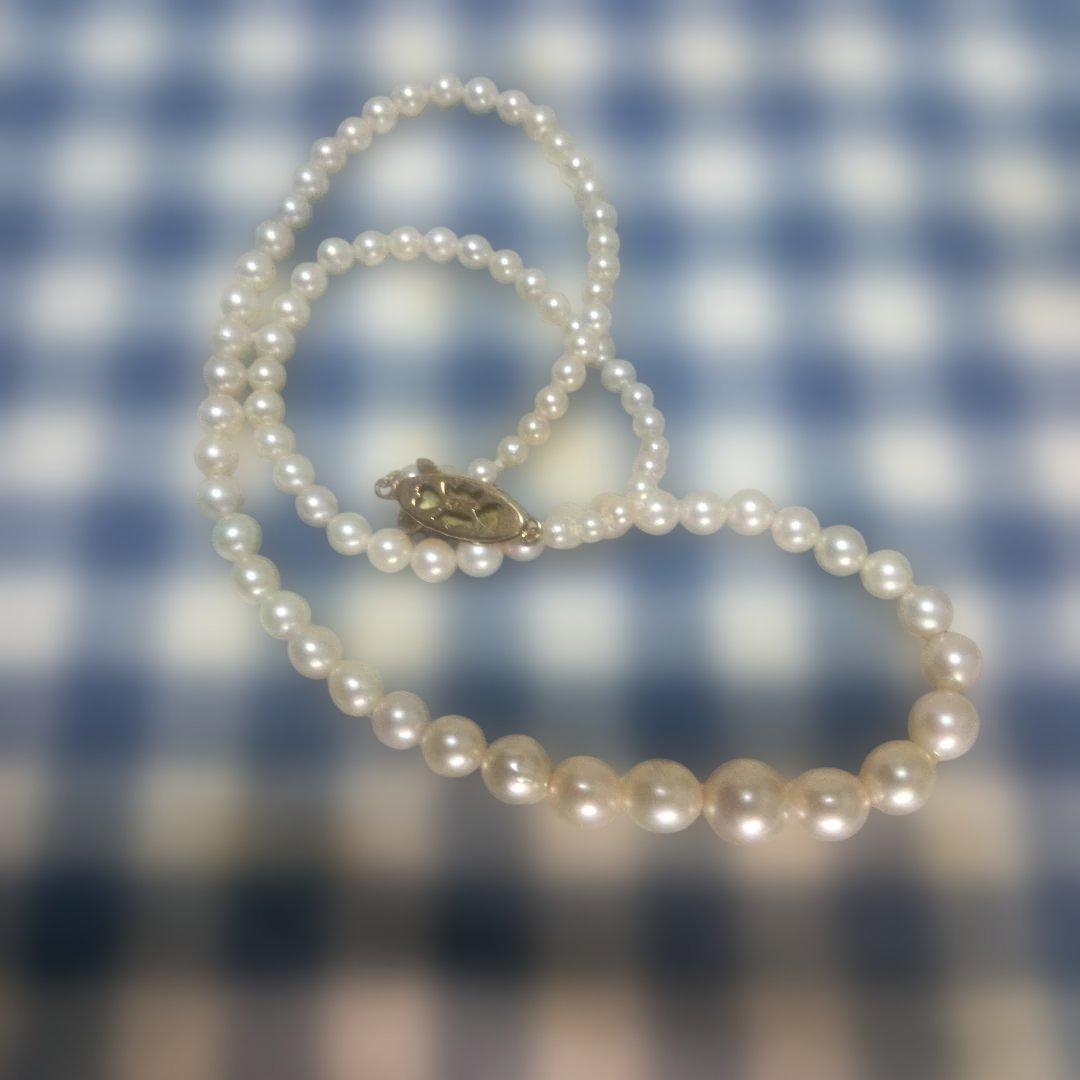 金具14K 本パールネックレス 約40cm