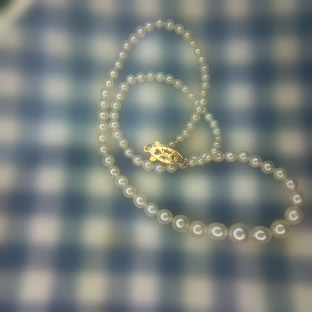 金具14K 本パールネックレス 約40cm