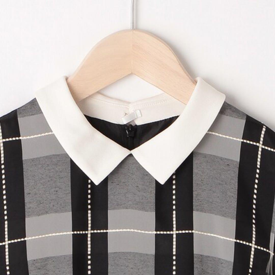 mezzo piano junior ブロックチェックワンピースドレス 150