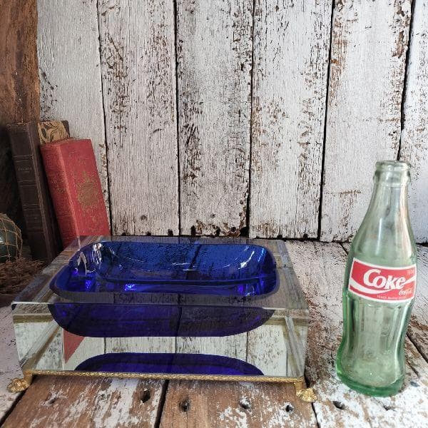 イタリア ヴィンテージ 作家物 サイン ムラーノ ガラス ベネチアングラス灰皿