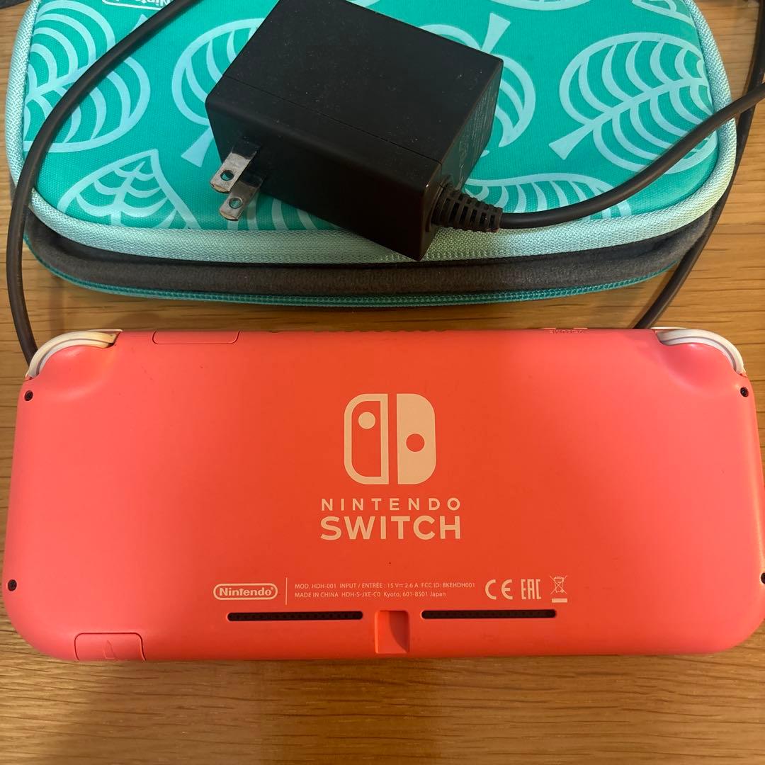 Nintendo Switch Lite コーラル 本体 + ケース + 充電器