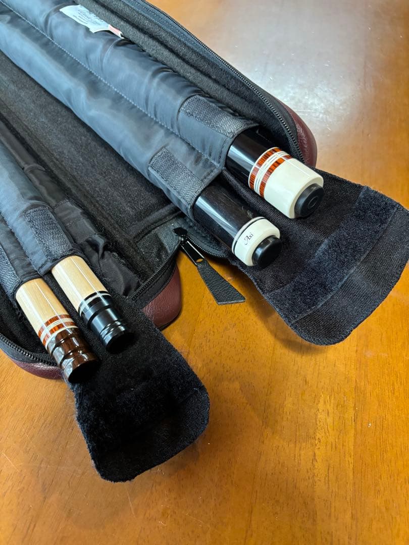 【値下げ、レア品】【中古美品】ジョーポッパー キューケース　2バット、4シャフト