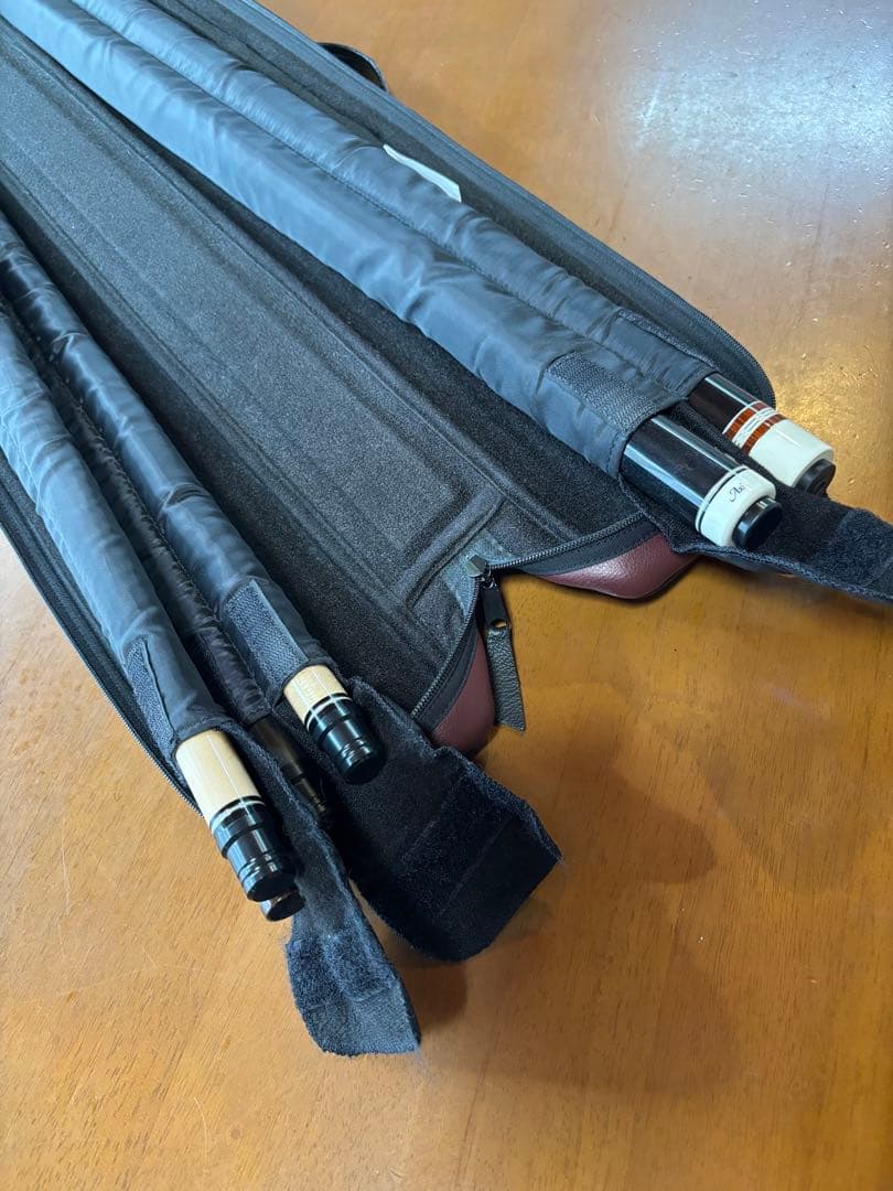 【値下げ、レア品】【中古美品】ジョーポッパー キューケース　2バット、4シャフト