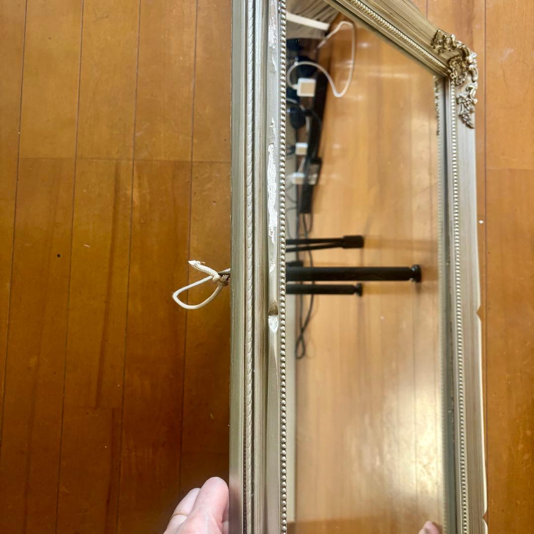 【送料込】鏡★壁掛け★ウォール ミラー ヨーロッパアンティーク ヴィンテージ