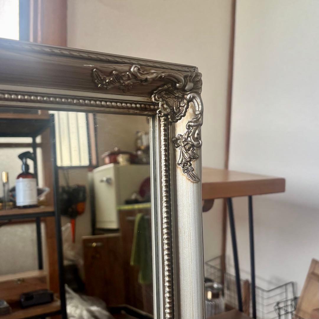 【送料込】鏡★壁掛け★ウォール ミラー ヨーロッパアンティーク ヴィンテージ