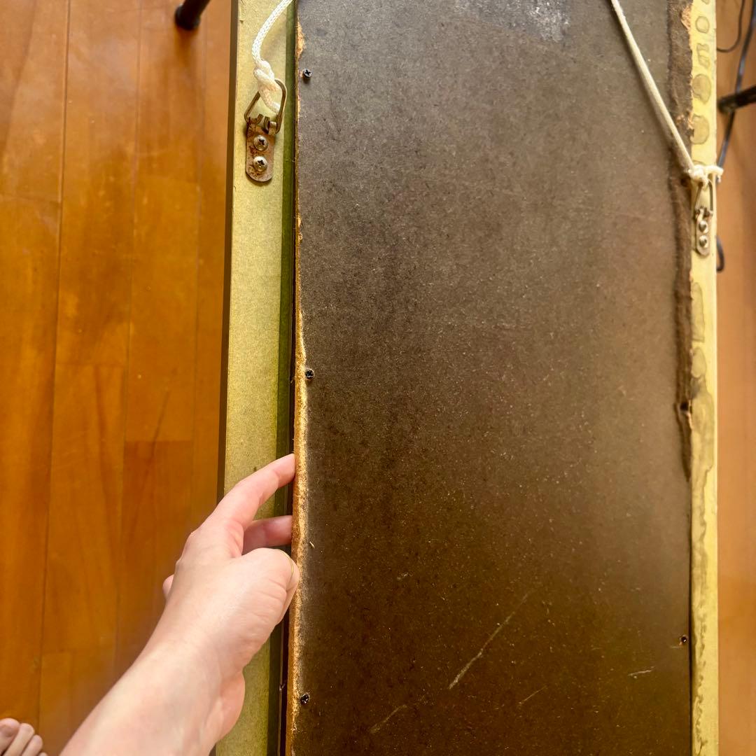 【送料込】鏡★壁掛け★ウォール ミラー ヨーロッパアンティーク ヴィンテージ