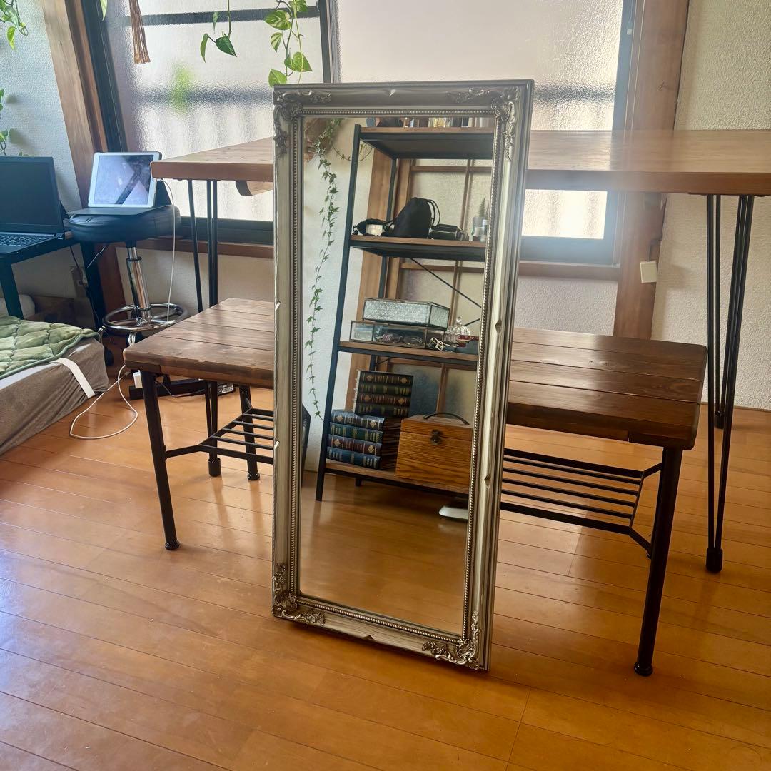 【送料込】鏡★壁掛け★ウォール ミラー ヨーロッパアンティーク ヴィンテージ