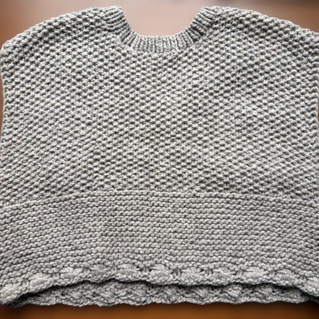 nest Robe ネストローブ ペルーボッブルニットベスト ベージュ