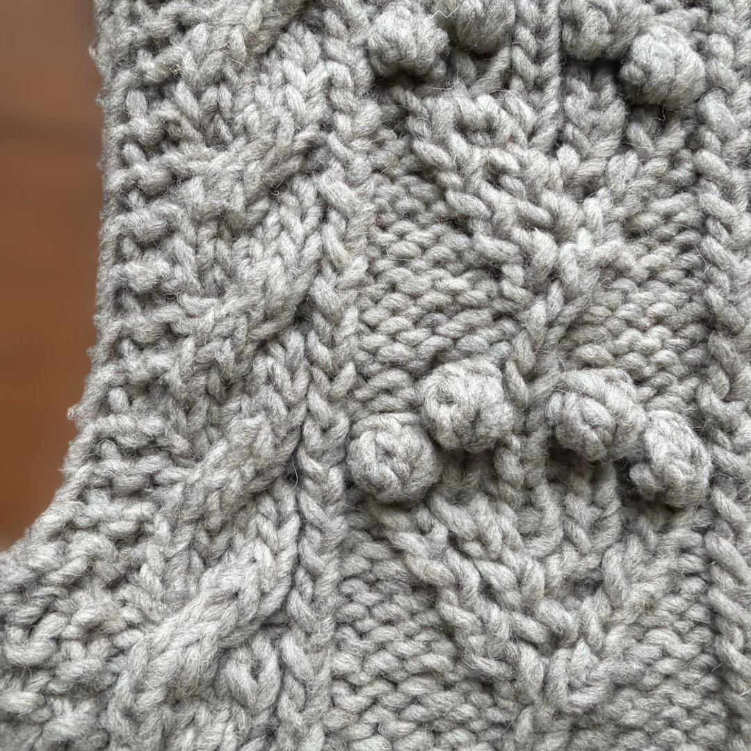 nest Robe ネストローブ ペルーボッブルニットベスト ベージュ