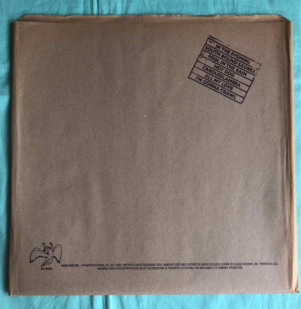 【クラシックレコーズ盤/USプレス】レッド・ツェッペリン　イン・スルー　BG刻印