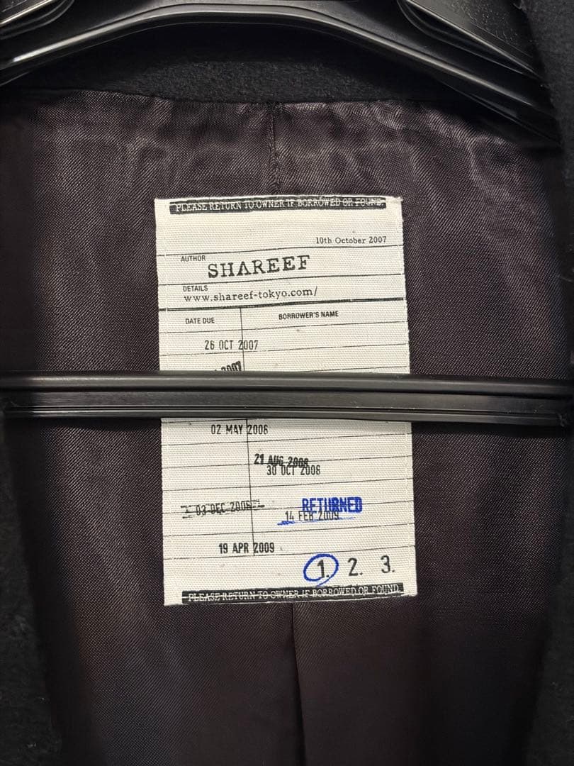 shareef ロング　ウール　コート　別注　studious