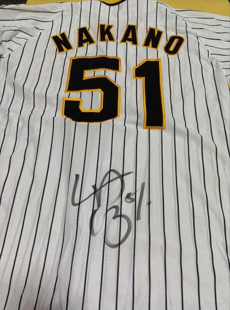 阪神タイガース 中野拓夢 直筆サインユニフォーム Lサイズ タグ付き