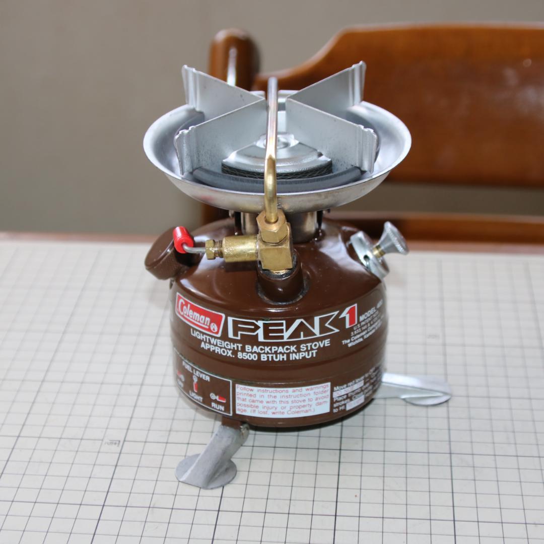 美品　希少　ヴィンテージ　コールマン 400 茶ピーク１　No.33