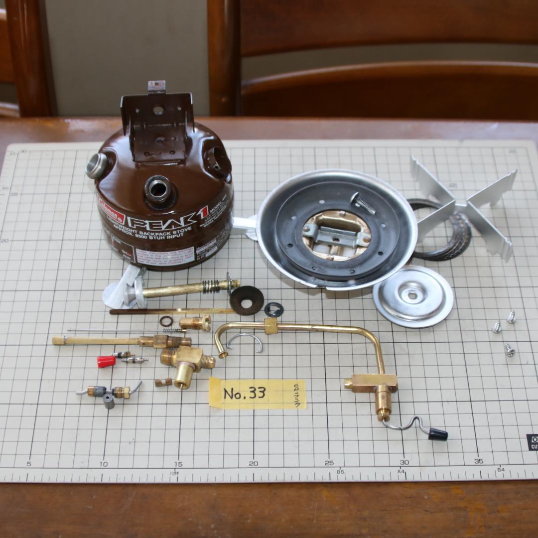 美品　希少　ヴィンテージ　コールマン 400 茶ピーク１　No.33