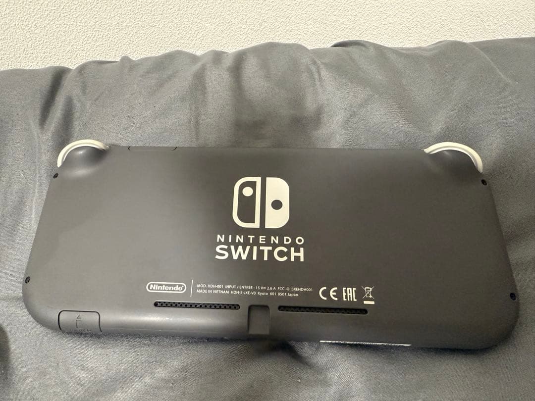 NintendoSwitchLiteグレー マリオブラザーズワンダーのカセット付