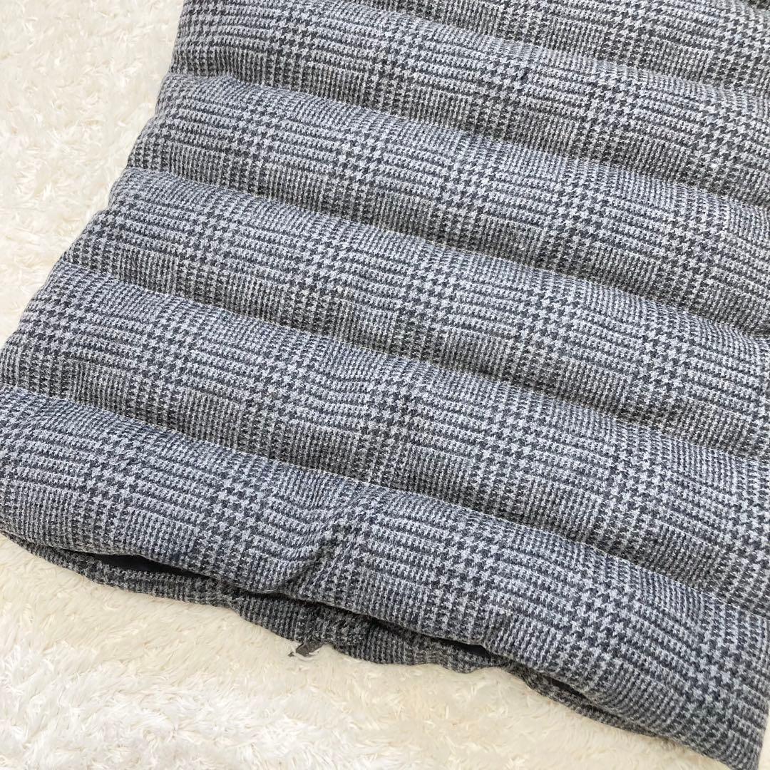 ※タグ付ポロラルローレン ダウンベスト フェザー グレンチェック XS ツイード