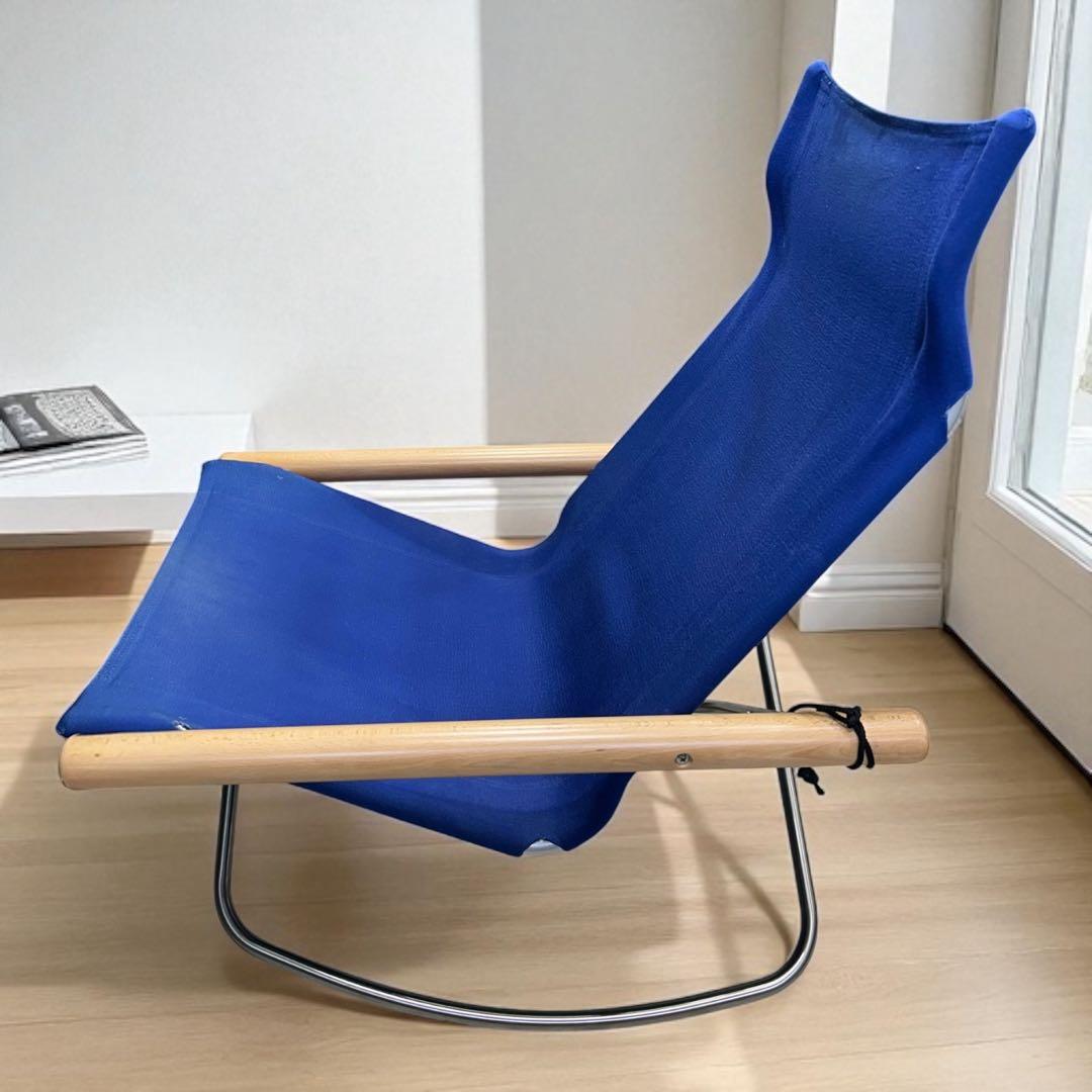 ✨美品✨ニーチェアX ロッキングチェア ブルー NychairX