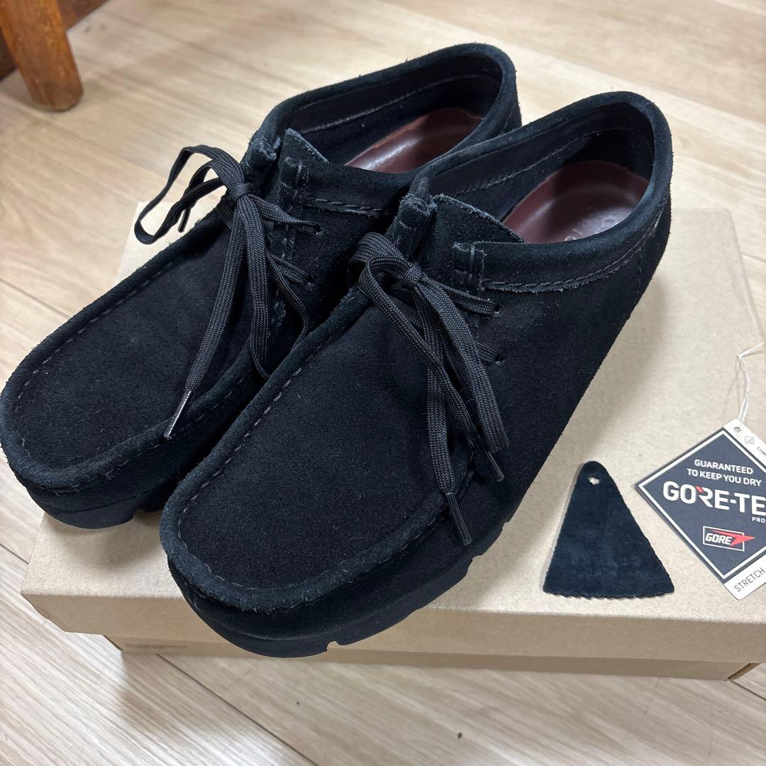 クラークス　ワラビー　ゴアテックス　ブラック