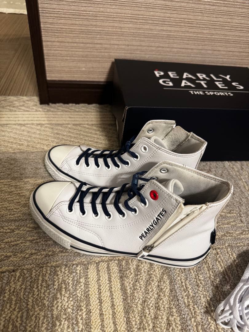 パーリーゲイツ　ALL STAR ハイカットシューズ　25cm ファスナー付