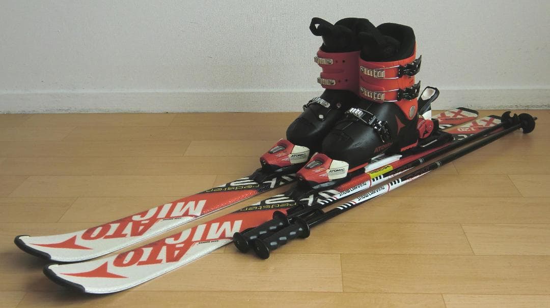 ■送料無料■アトミック■子供用スキーセット■板120靴22-22.5■WAX済■