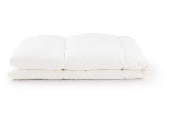 無印良品　防ダニ　再生ポリエステルわた混掛ふとん・厚手／D１５０×２１０ｃｍ