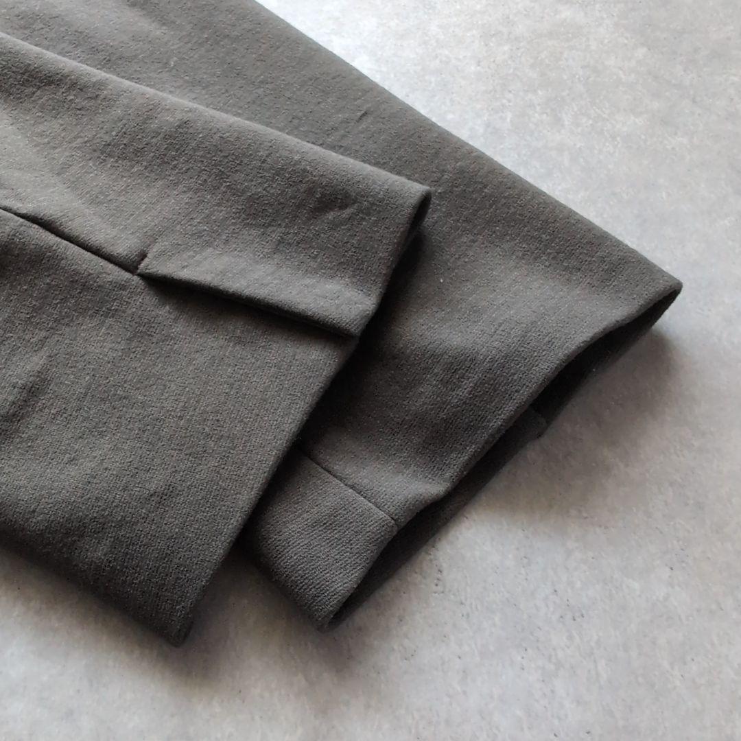 自由区 スカートスーツ ノーカラージャケット 大きいサイズ 44