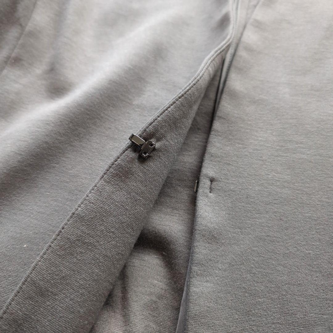 自由区 スカートスーツ ノーカラージャケット 大きいサイズ 44