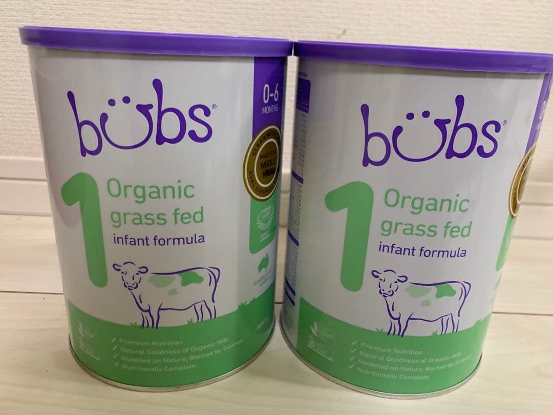 bubs Organic grass fed infant formula 2缶