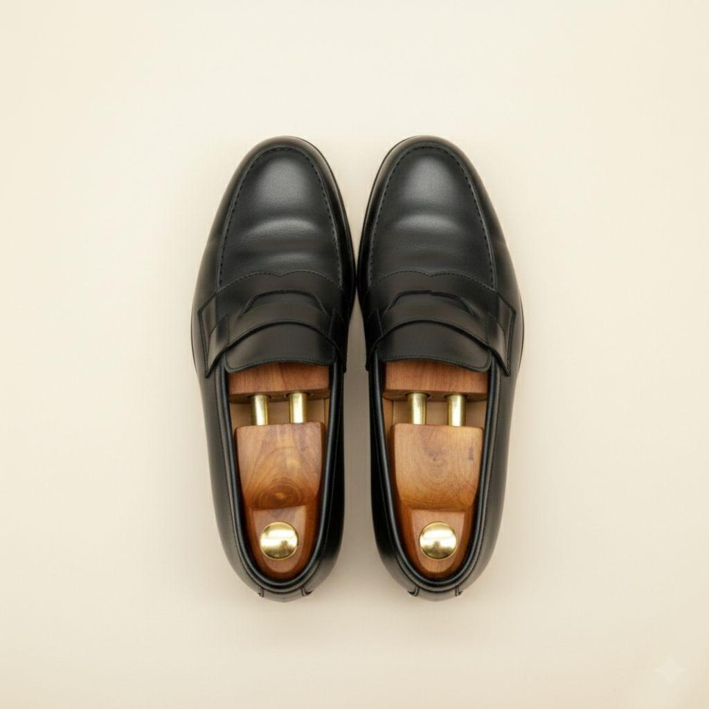 【美品】25.5 26 REGAL リーガル ローファー 22DL 黒 ビブラム