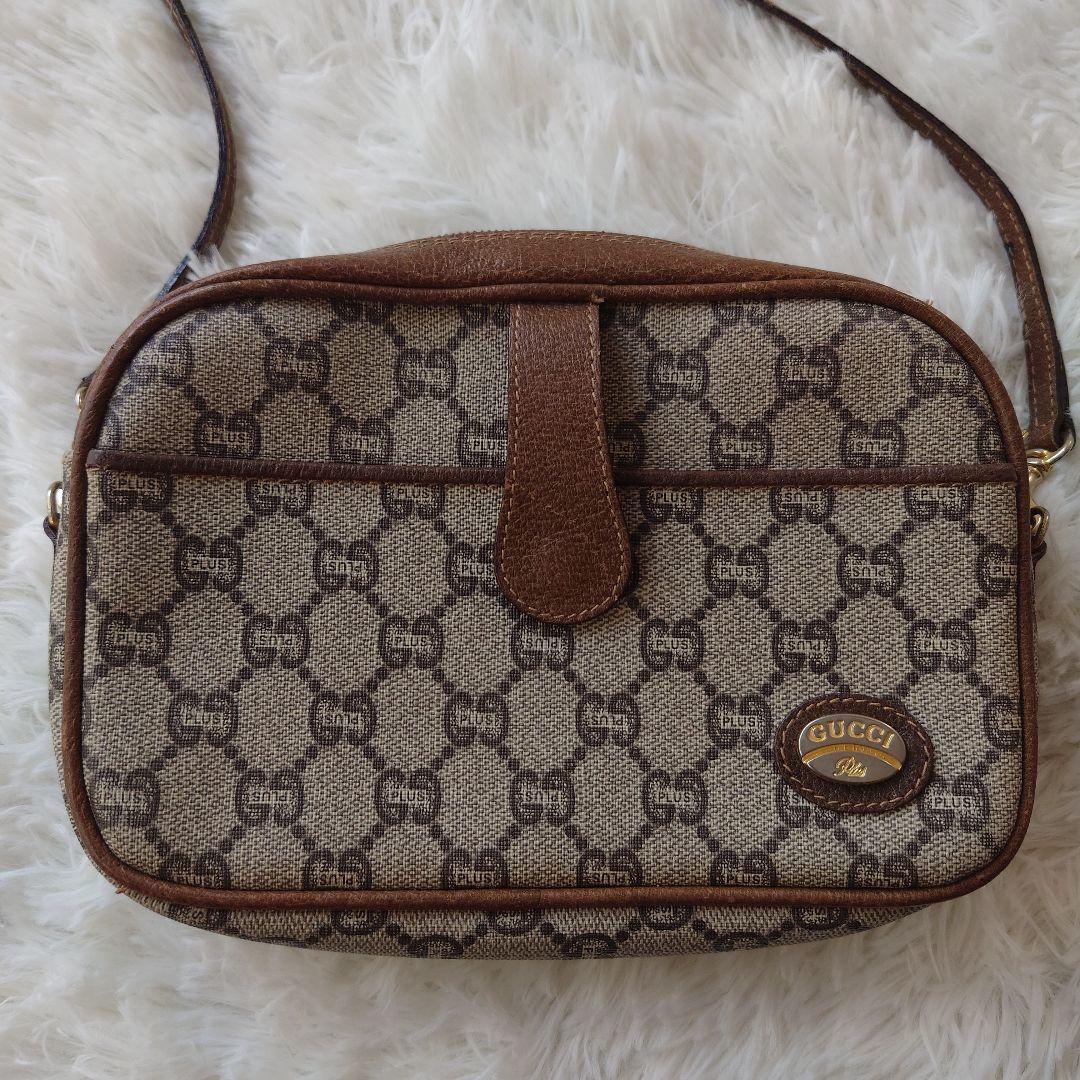 ✨GUCCI ✨PLUSGGキャンバス ショルダーバッグ 美品‼️
