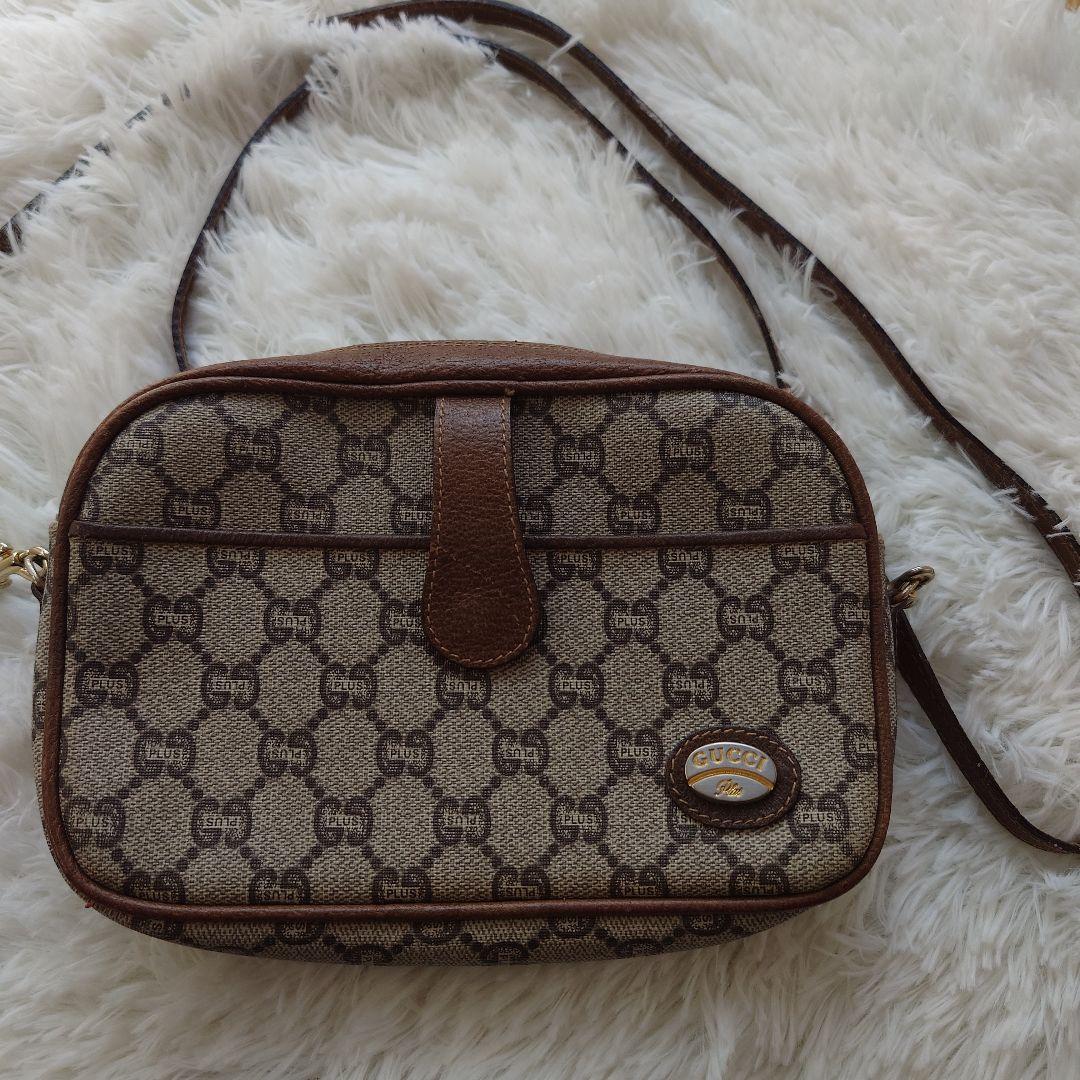✨GUCCI ✨PLUSGGキャンバス ショルダーバッグ 美品‼️