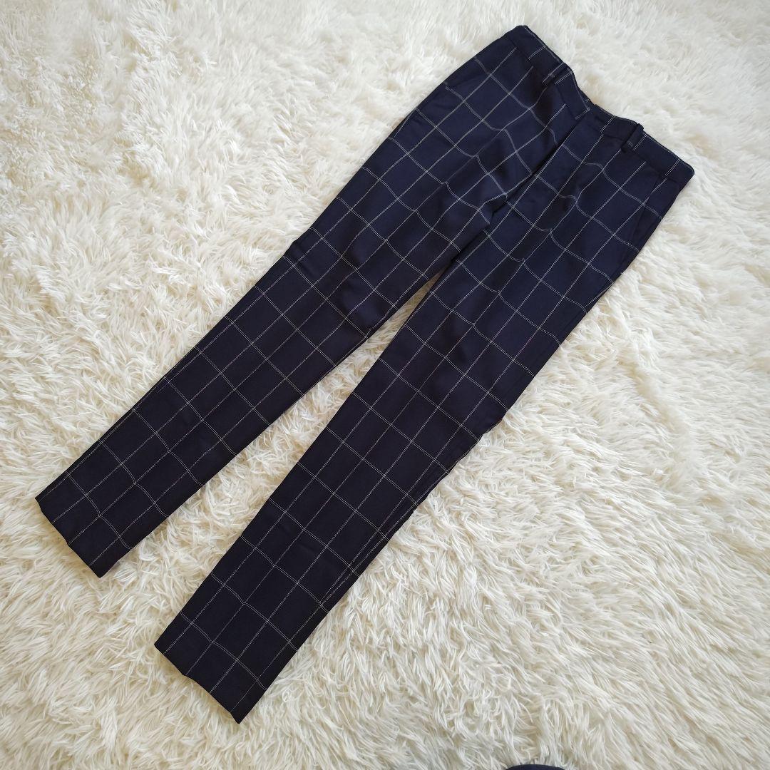 ワンダーファクトリー フォーマル スーツ 卒服 卒業式 ネイビー チェック 5点