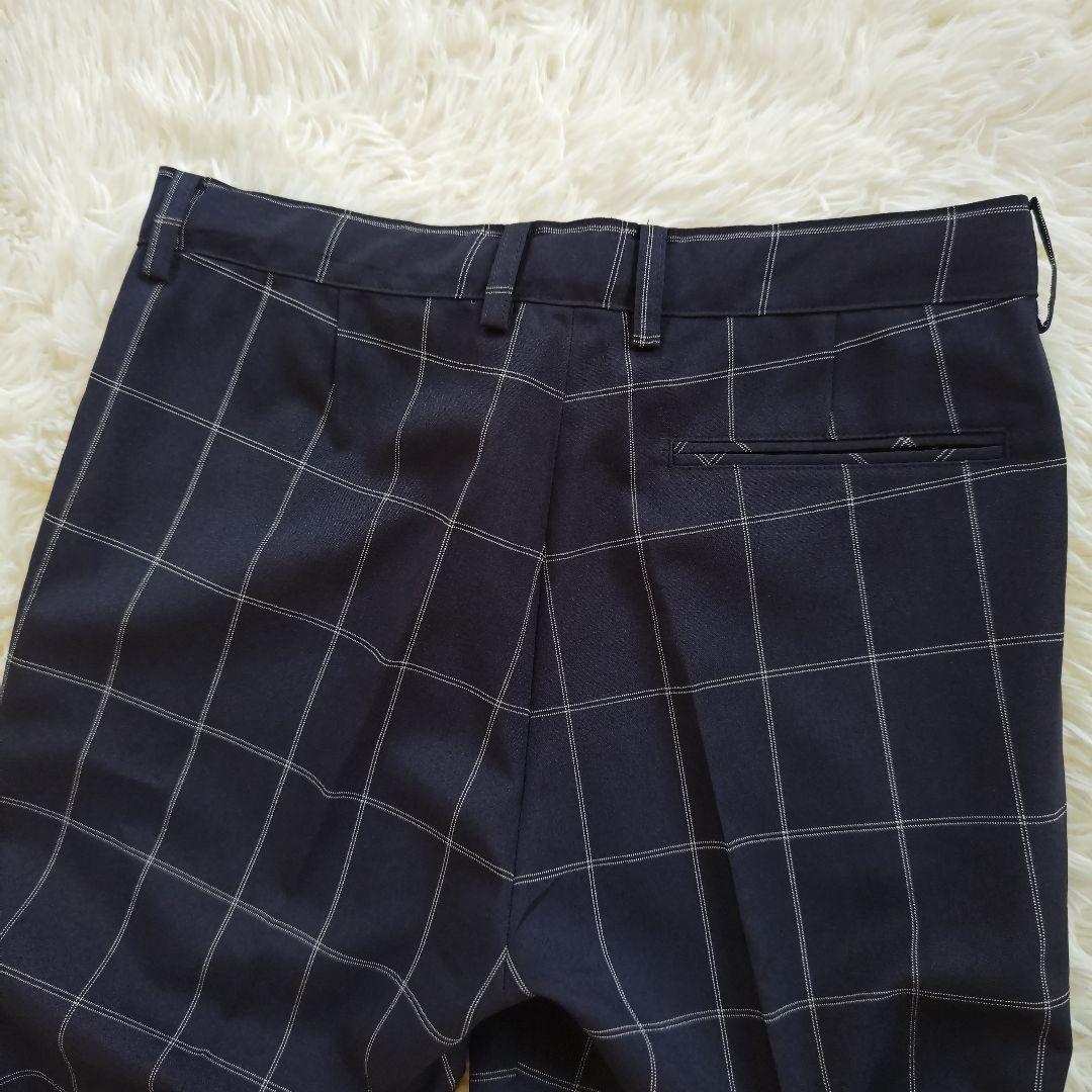 ワンダーファクトリー フォーマル スーツ 卒服 卒業式 ネイビー チェック 5点